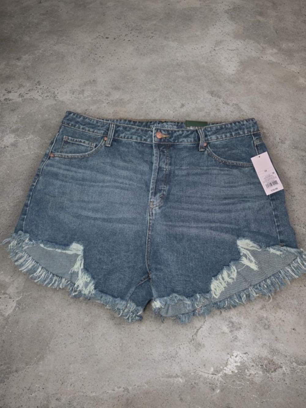 wild fable Distressed Light Blue Denim Shortalls